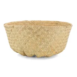 Sac rond en jonc de mer pliant
