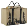 Sac à bûches en jute