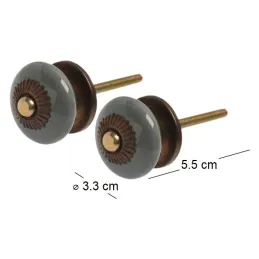 Boutons de porte pour meubles Flacher (Lot de 4)