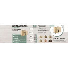 Sac à bûches en jute