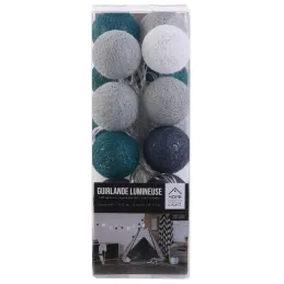 Guirlande lumineuse boules colorées 20 LED 3,72 m