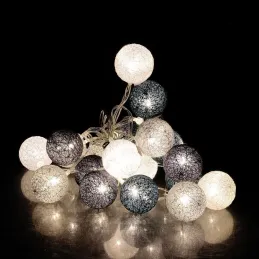 Guirlande lumineuse boules colorées 20 LED 3,72 m