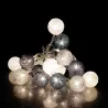 Guirlande lumineuse boules colorées 20 LED 3,72 m