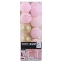 Guirlande lumineuse boules colorées 20 LED 3,72 m