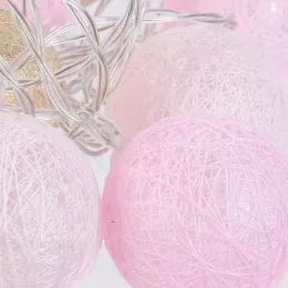 Guirlande lumineuse boules colorées 20 LED 3,72 m