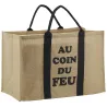 Sac à bûches en jute