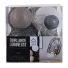 Guirlande lumineuse boules colorées 10 leds multi-tailles