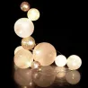 Guirlande lumineuse boules colorées 10 leds multi-tailles