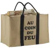 Sac à bûches en jute