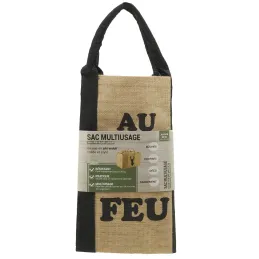 Sac à bûches en jute