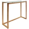 Console plateau en verre