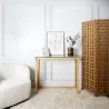 Console plateau en verre