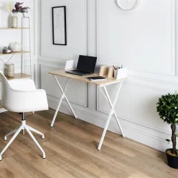 Bureau en bois et métal Brice