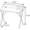 Bureau en bois et métal Brice