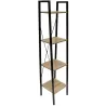 Etagère 4 tablettes en bois et métal Savannah