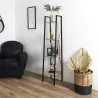 Etagère 4 tablettes en bois et métal Savannah