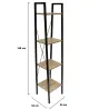 Etagère 4 tablettes en bois et métal Savannah