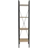 Etagère 4 tablettes en bois et métal Savannah