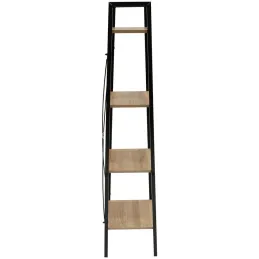 Etagère 4 tablettes en bois et métal Savannah