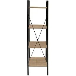 Etagère 4 tablettes en bois et métal Savannah