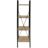 Etagère 4 tablettes en bois et métal Savannah