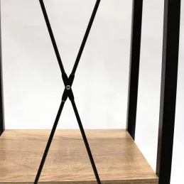 Etagère 4 tablettes en bois et métal Savannah