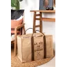 Sac à bûches en jute