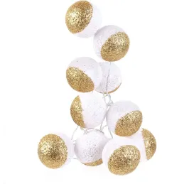 Guirlande lumineuse boules pailletées 10 leds