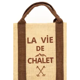 Sac à bûches en jute