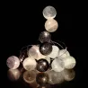 Guirlande lumineuse boules pailletées 16 leds