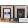 Cadre photo en bois Happy working  (Lot de 2)