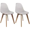 Chaise scandinave assise grosse maille (Lot de 2)