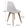 Chaise scandinave assise grosse maille (Lot de 2)