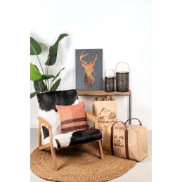 Sac à bûches en jute