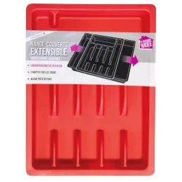 Range couverts ajustable en plastique