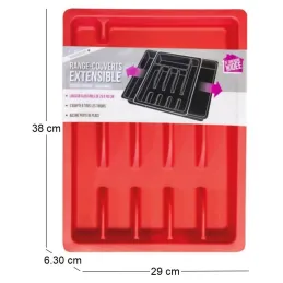 Range couverts ajustable en plastique