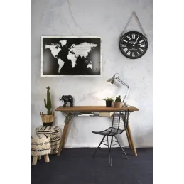 Mappemonde en medium et métal