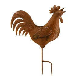 Coq en métal rouillé