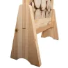 Paravent en sapin sculpté sur socle
