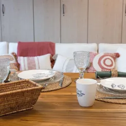Set de table ronds en jonc naturel Zoho (Lot de 6)