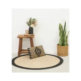 Cache-pots ronds en jonc naturel (Lot de 6)