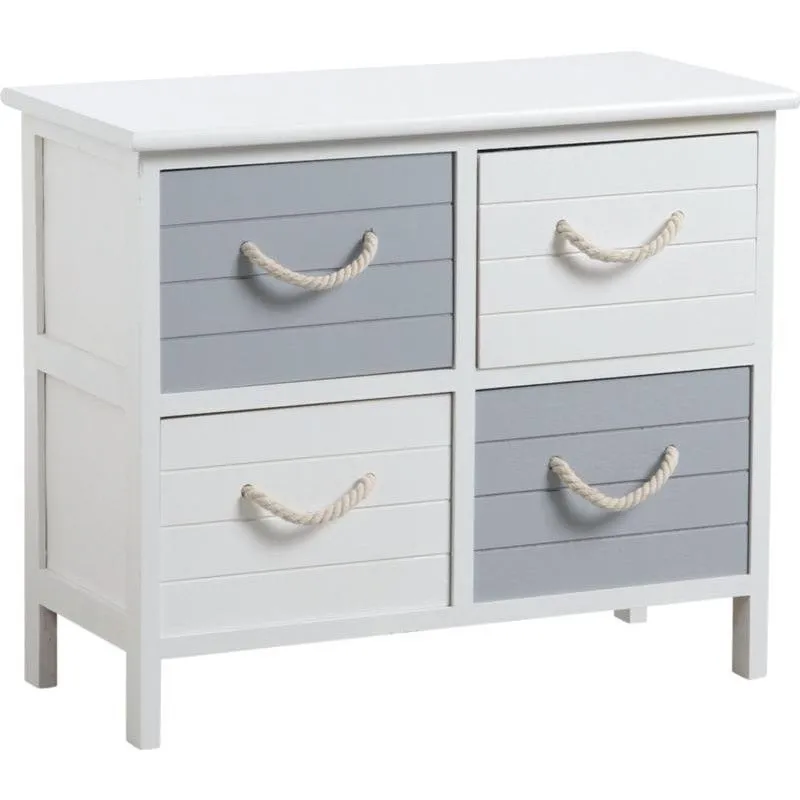 Commode 4 tiroirs en médium Océan