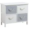 Commode 4 tiroirs en médium Océan