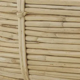 Corbeilles carrées en rotin naturel (Lot de 3)