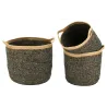 Corbeilles de rangement en jute naturelle et teintée