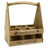 Porte-bouteilles en bois vieilli Perrin &amp; fils