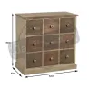 Commode 9 tiroirs en pin La fabrique