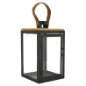 Lanternes en métal et bois (Lot de 2)