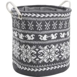 Corbeille à linge en laine Chalet
