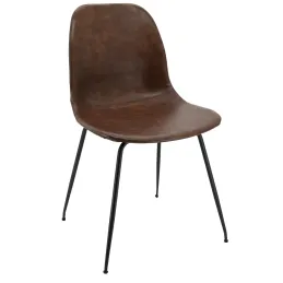 Chaise en polyuréthane et métal